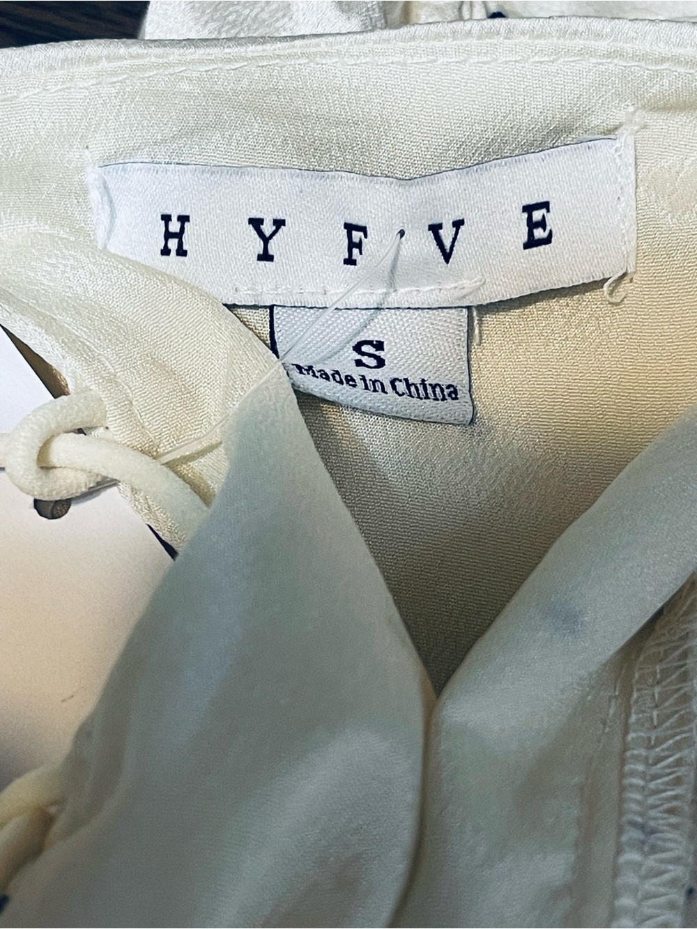 HYFVE shorts, dress Ivory Polka Dot Draped Puff-Sleeve Mini Dress - Picture 4 of 6